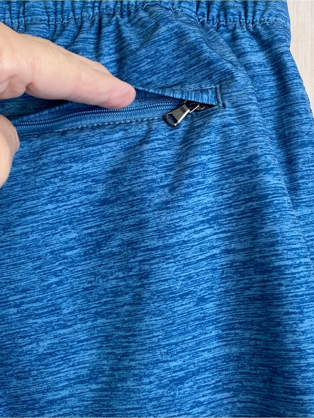 Lands End Men’s Swim Trunks Lined Elastic Drawstring Blue 7” Inseam XL (40-42)